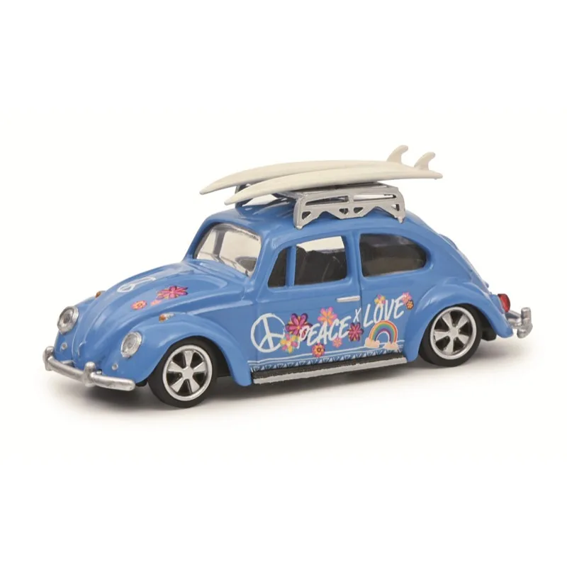 SCHUOC 1:64 Volkswagen Beetle Die Casting Alloy Car Model Desktop Ornament Collection Souvenir Advanced Model.