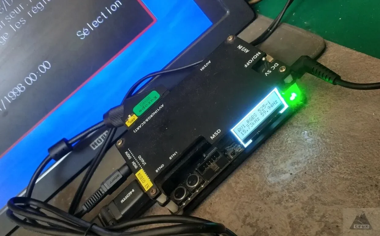 DC (Dreamcast) SCART cable with switch switching 480P/480i function