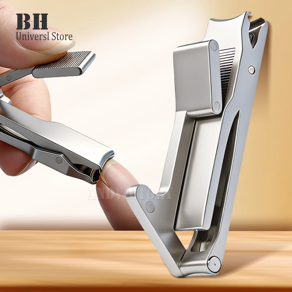 New Mini Sharp Nail Clippers Stainless Steel Anti Splash Nail Clippers Powder Die Cast Sharp Small Nail Clippers