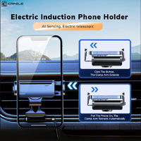 CAFELE Car Phone Holder for iPhone 16 15 14 Air Outlet Car Mount Paste Type Mini Electric Auto Car Stand Bracket Phone Accessory