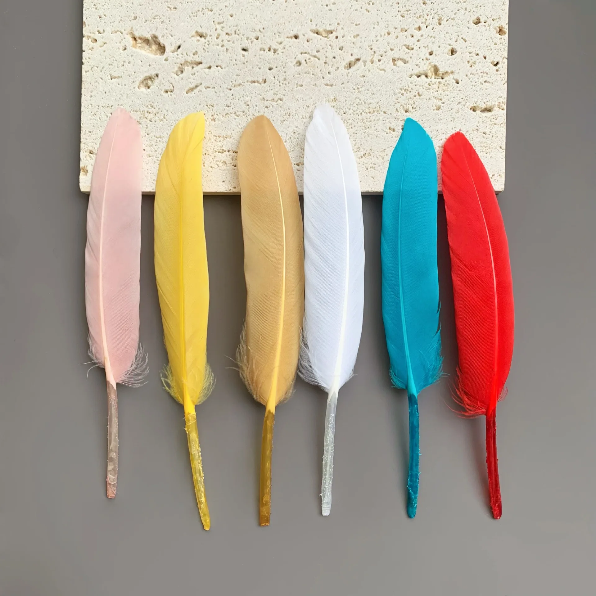 

Goose Feathers 10-15cm DIY Craft Supplies for Kids Handmade Materials Colorful Feather Decoration Accessories