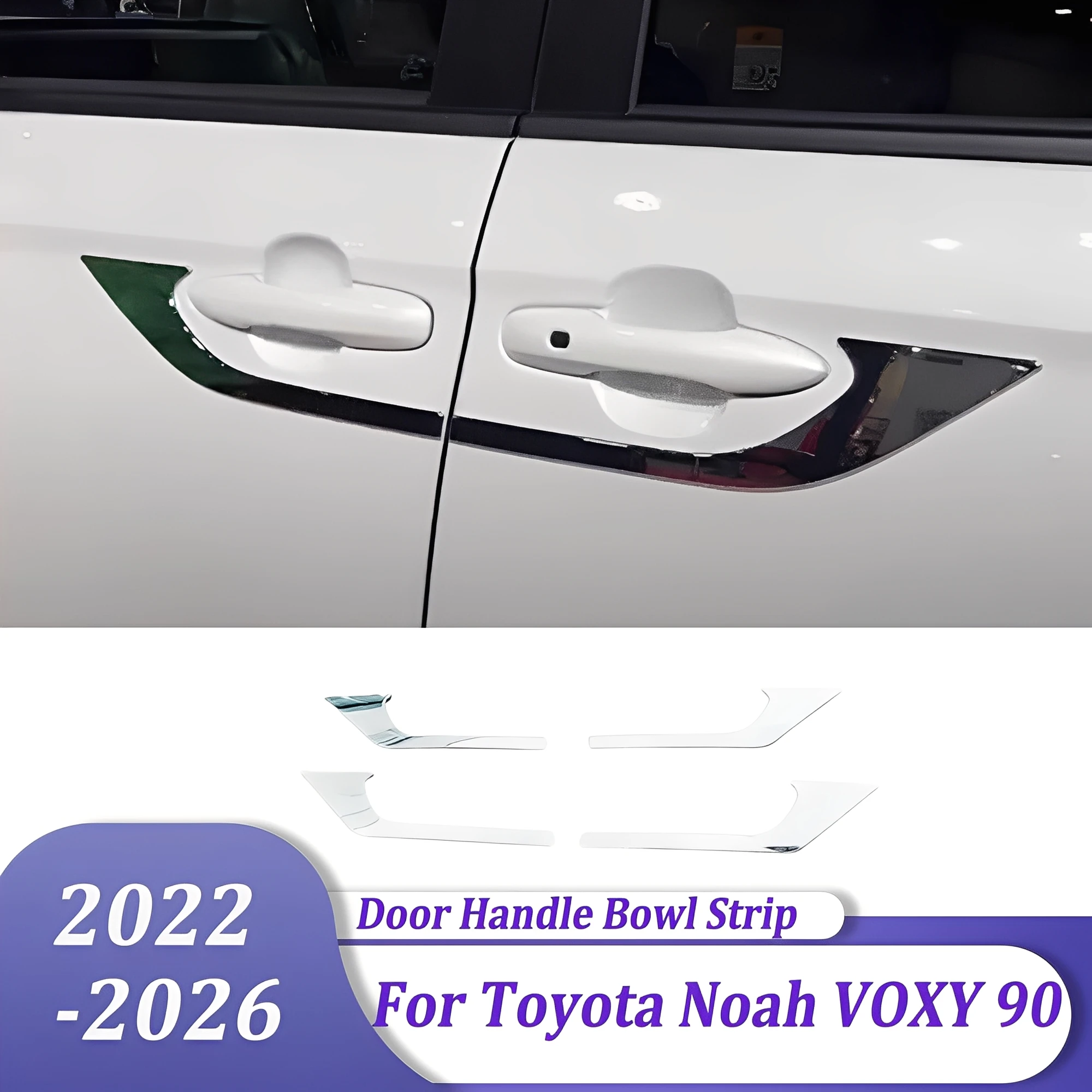

Крышка боковой дверной ручки и защитная накладка на чашу ручки, аксессуары для внешнего стайлинга автомобиля для Toyota Noah VOXY 90 2022-2026
