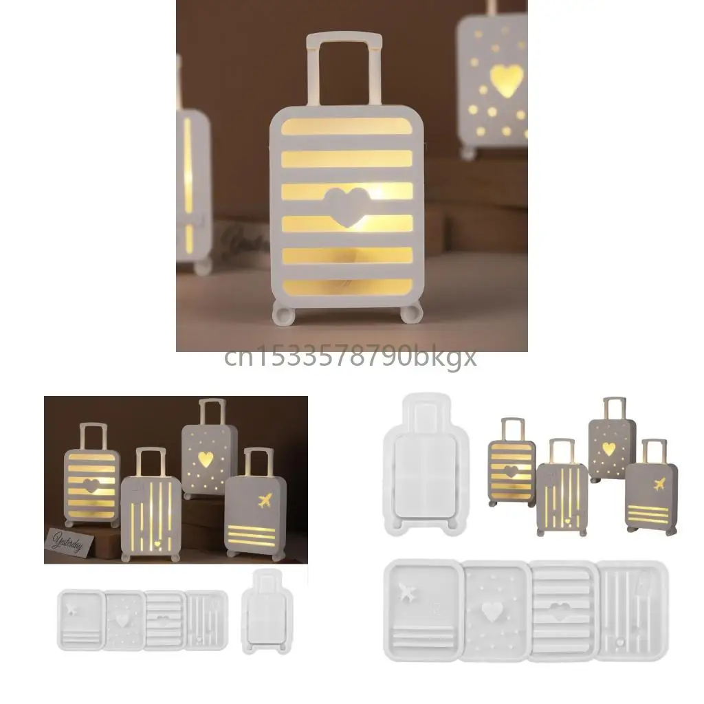 

5pcs Силиконовые плесени декоративные чемоданные лампа