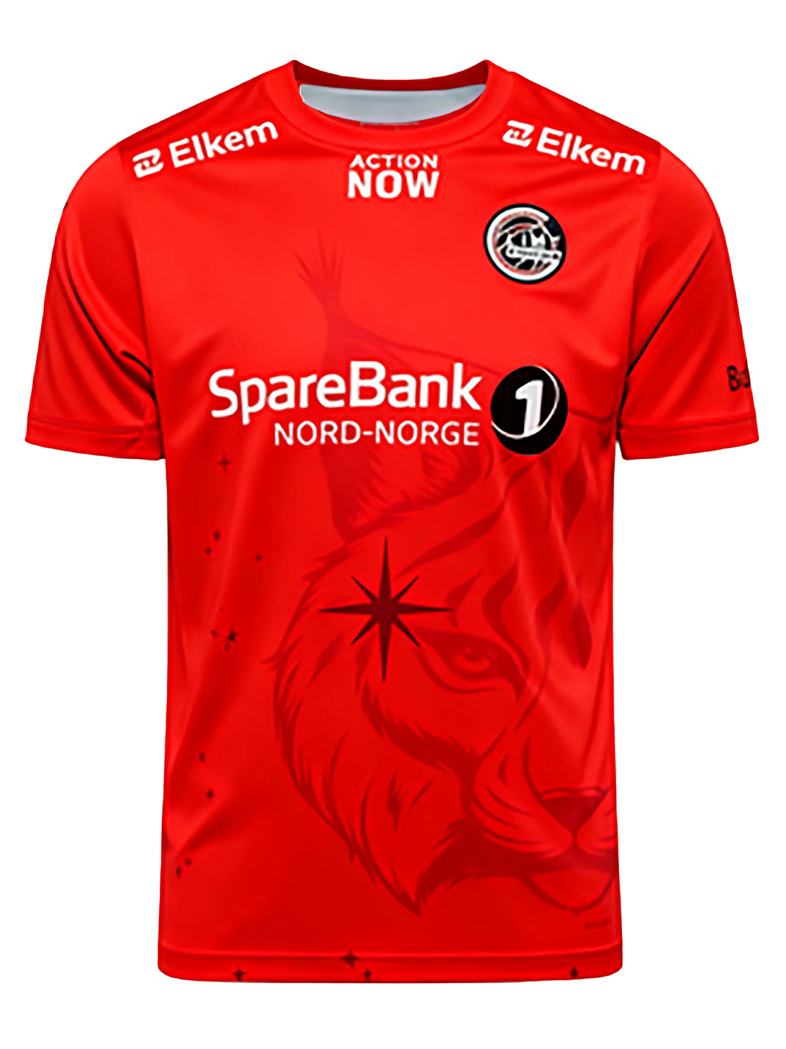 طقم منزلي Bodo/Glimt 2026 كبير الحجم للجنسين - جيرسي كرة قدم بأكمام قصيرة مع كريست مطبوع ثلاثي الأبعاد مثالي للملابس الرياضية غير الرسمية