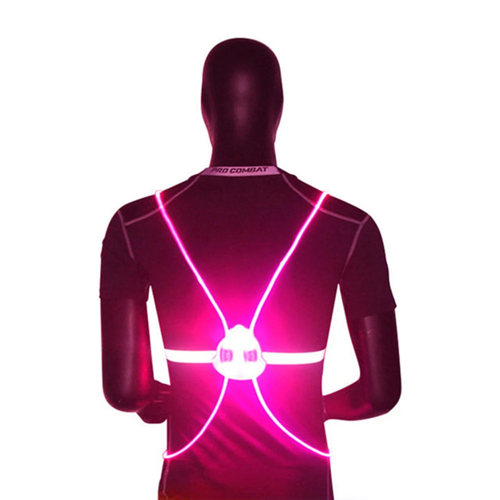 Reflective LED Flash Driving Vest High Visibility Night Running Cycling Riding Outdoor Activities Safety Reflective Vest