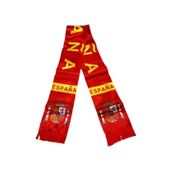 15x150cm  Double Side Printing Satin Football Soccer Fans Spain Scarf flags banner