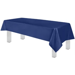 Tovaglia in plastica usa e getta blu Navy Premium-perfetta per picnic, compleanni, barbecue e matrimoni