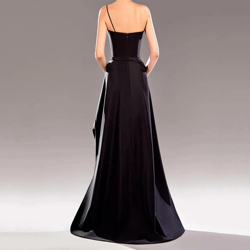 인어공주 스타일 여성 이브닝 드레스, 바닥까지 오는 스파게티 스트랩 민소매 프롬 가운, 패션 플라워 스팽글 맞춤 드레스