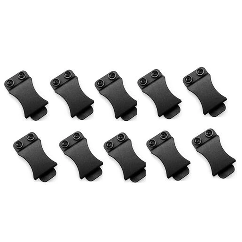 A06K 10PCS/LOT Quick Clips for 1.5 inch Belts for Kydex Belt Clip Loop with Screw Fits Applications Tool Part