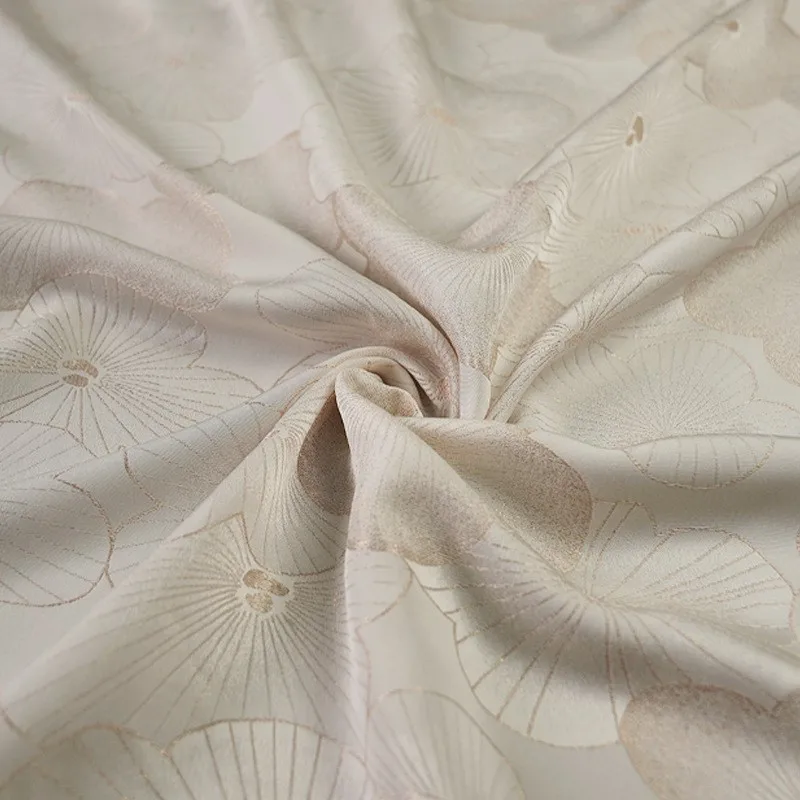 Woven gold pure silk new Chinese-style Hanfu and cheongsam fabric