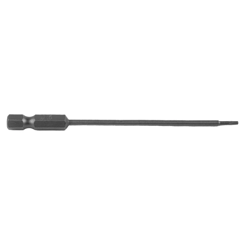 

Super Hard Wear-resisting Screwdriver Bit 1pc Hexagonal Plummer Magnetic T6-T40 100mm/3.94in 6.35mm / 1/4 Inch Shank