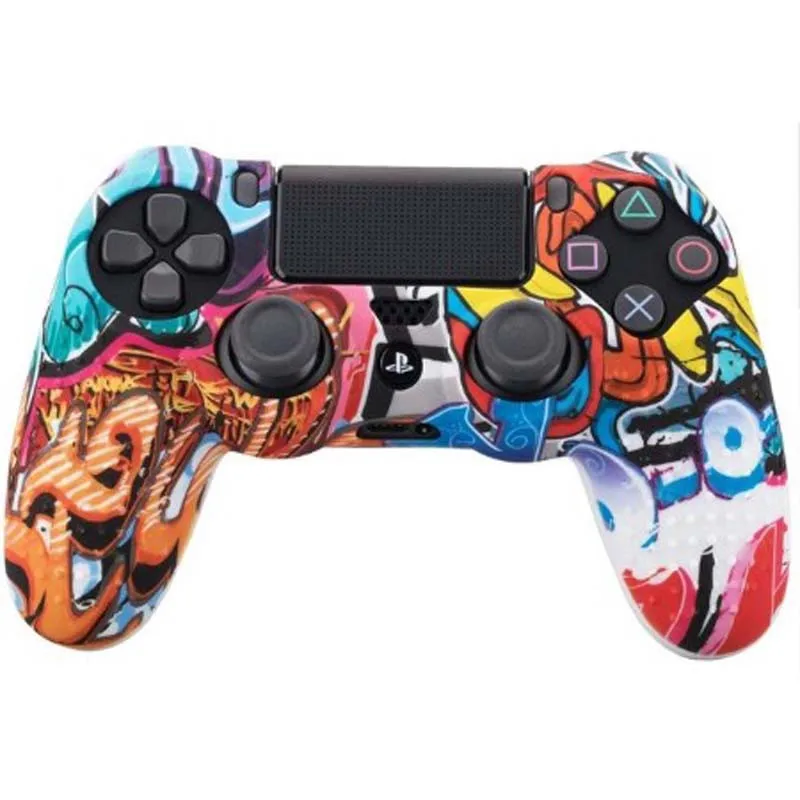 Anti-Slip Soft Silicone Gel Rubber Skin Cover For SONY Playstation 4 PS4 Controller Protective Case For PS4 Pro Slim Gamepad
