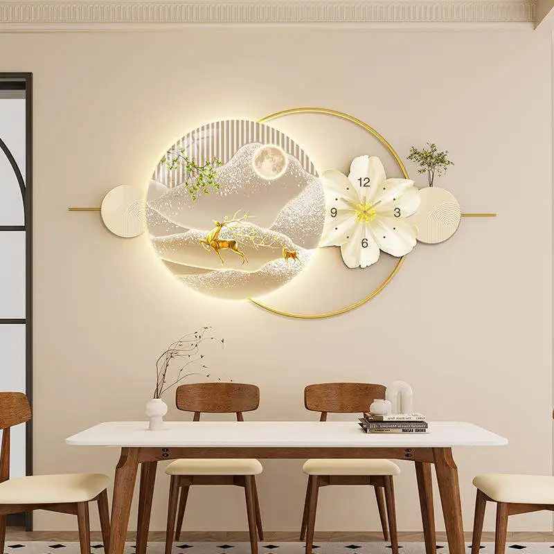 Elegant Fashion Wall Clock Unique Premium Style Cute Vintage Wall Clock Luxury Design Large Orologio Parete Bedroom Decoration