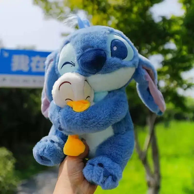 

2026New Disney 22cm Plush Doll Stitch Lilo Doll Cute Duck Stitch Plush Stuffed Toy Christmas Children'S Birthday Gift Kawaii Toy
