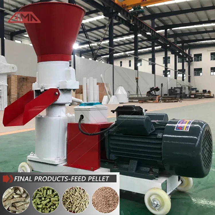 Chicken Feed Crumble Milling Machine Grass Animal Feed Pellet Mill Flat Die Poultry Feed Pellet Making Machine