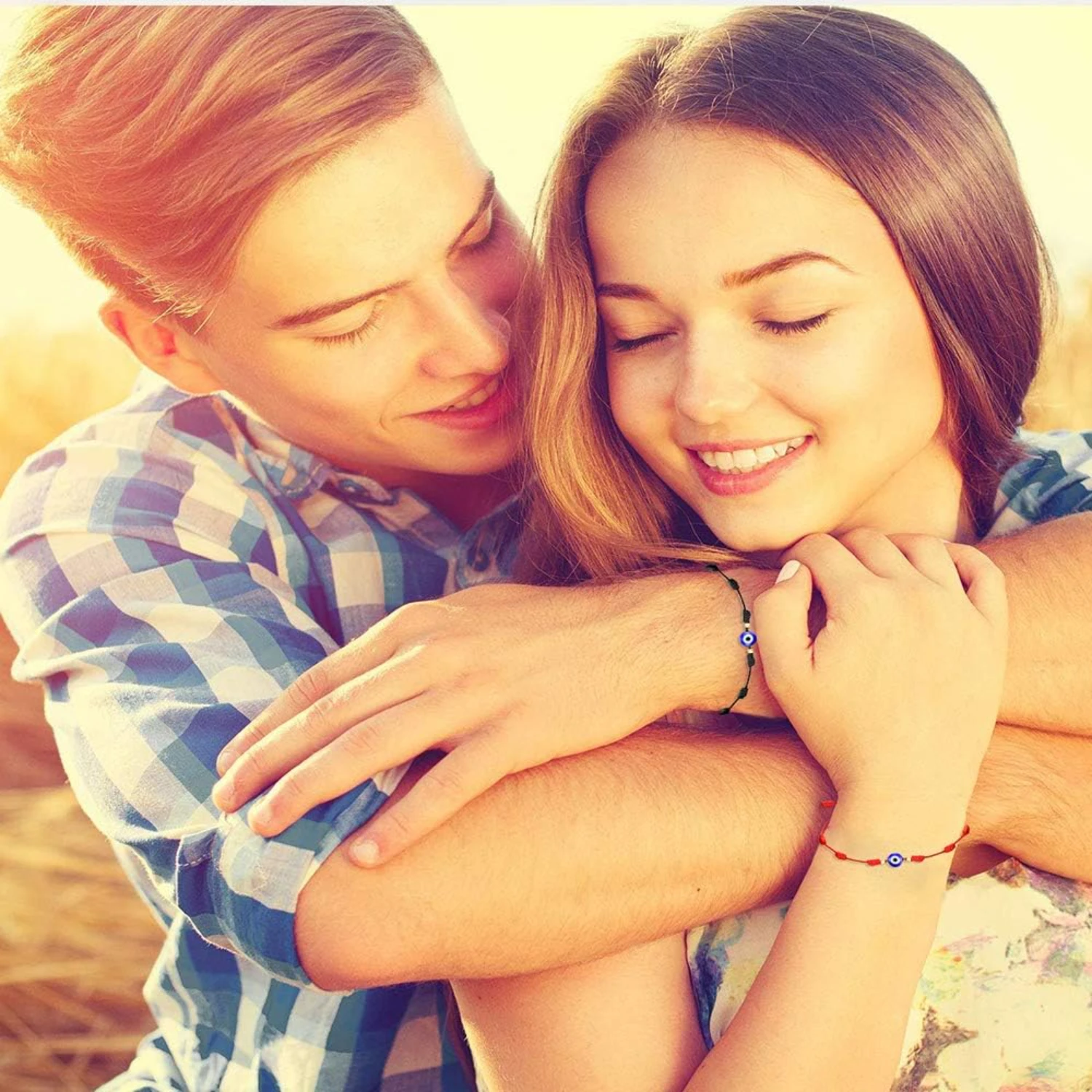 أساور Tarsus قابلة للتعديل بخيط أحمر محظوظ - تميمة واقية قوية مع 7 عقدة، سحر عين الشر للنساء والرجال، Little Bo #5