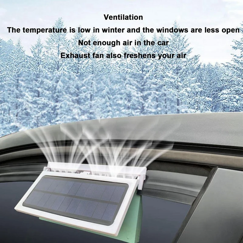 Solar Powered Car Fan Car Auto Cool Cooling System Radiator Fan Cooling Fan Energy Saving Car Cooler Fan