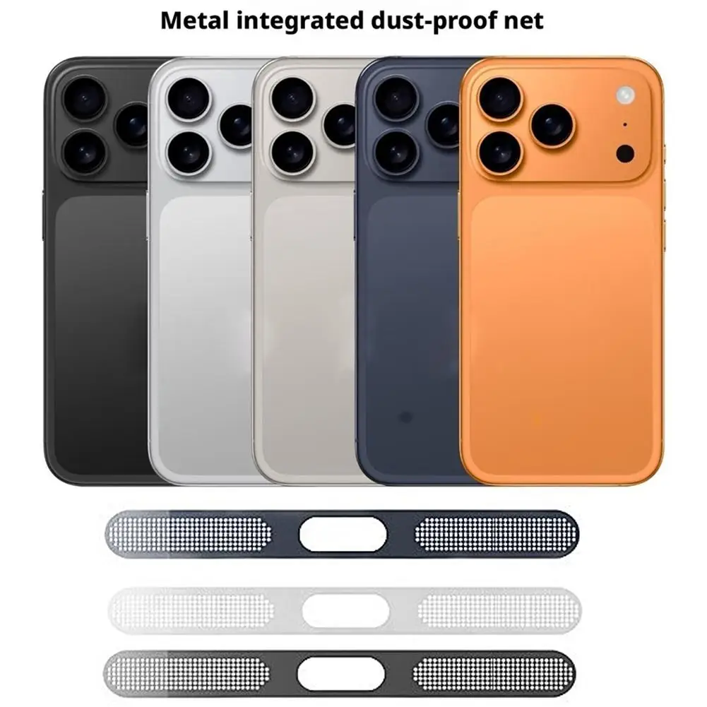 

2Pcs Metal Dustproof Net Sticker For iPhone 17 Air 17 Pro Max Easy Install Earpiece Speaker Hole Anti-dust Mesh Protection Cap