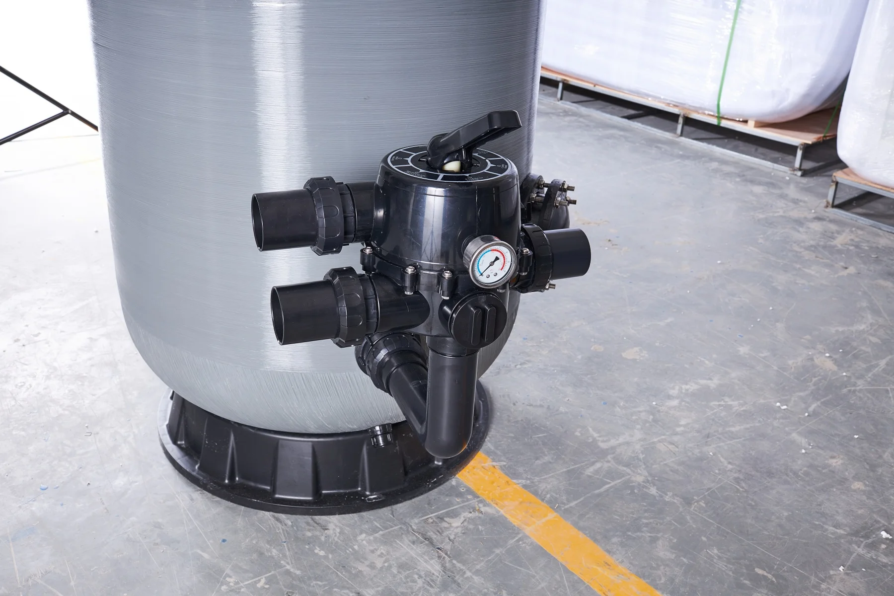 Deep Bed Sand Filter Gray Blue Green Side-mount High Quality Fiberglass Filtration System Pikes SL700 700mm