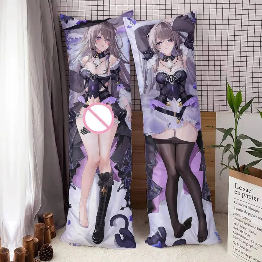 

Rail Game Honkai Star The Herta Dakimakura Hing Body Наволочка Аниме ACG HD Наволочки с принтом персиковой кожи Домашнее постельное белье