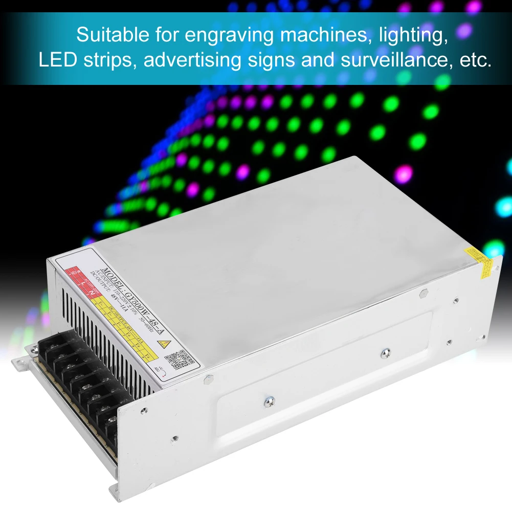 Power Supply Switching Power Supply Switching Power Supply with Galvanized Aluminum Shell for Engraving Machines 500W 48V 11A