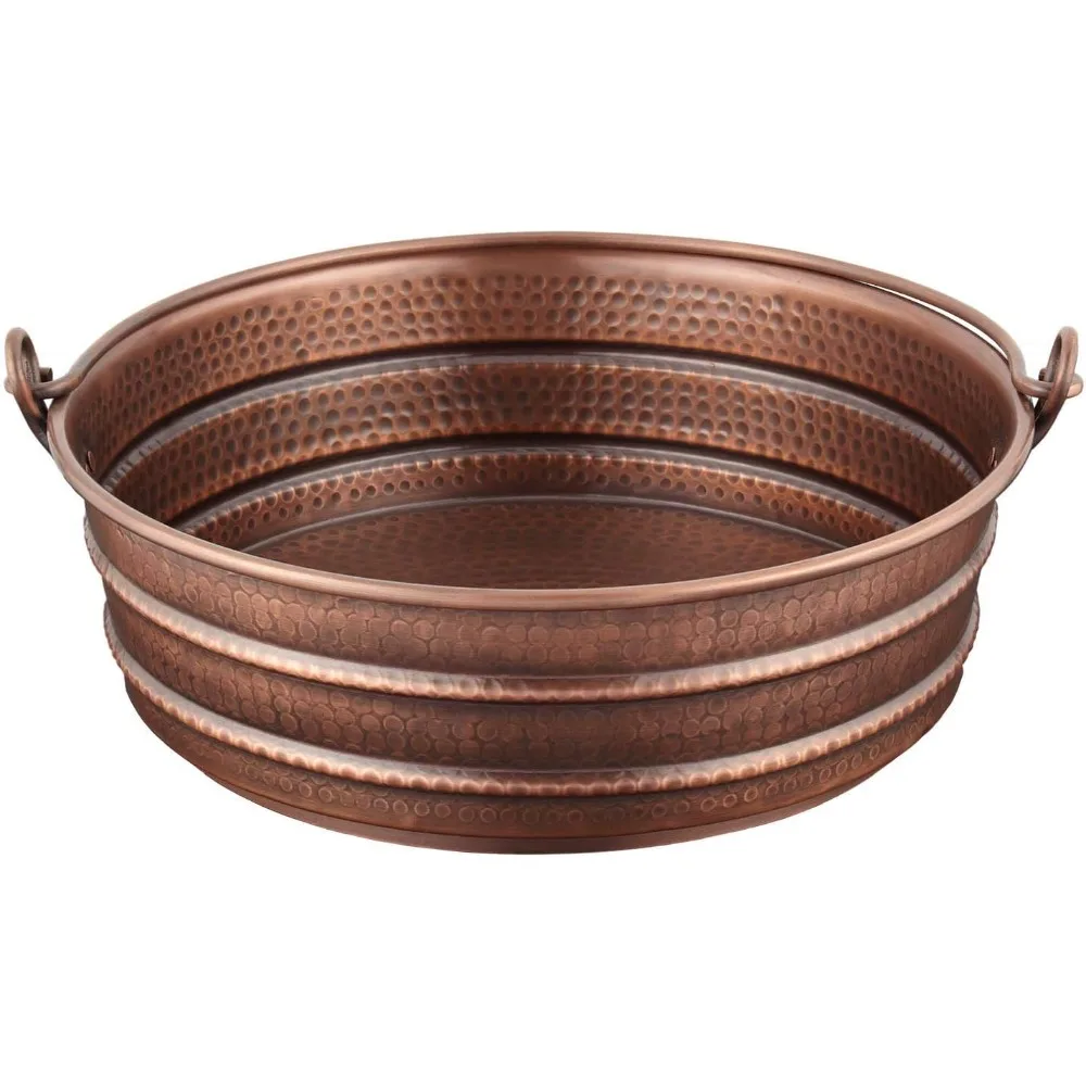 426676 Раковина для ванной комнаты с медным сосудом 17 дюймов — медь