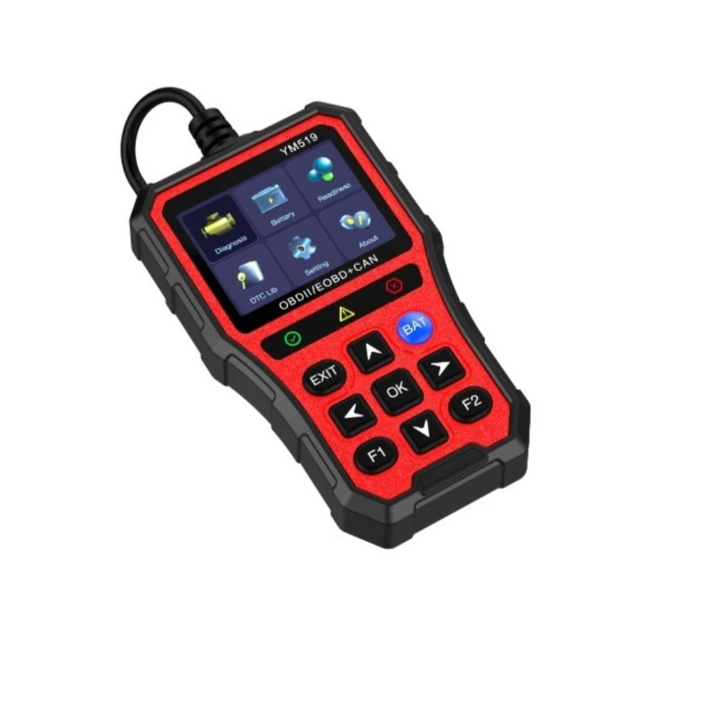 YM519 OBD2 Car Diagnostic Tool Engine Fault Code Reader Battery Tester OBDII EOBD CAN Scanner