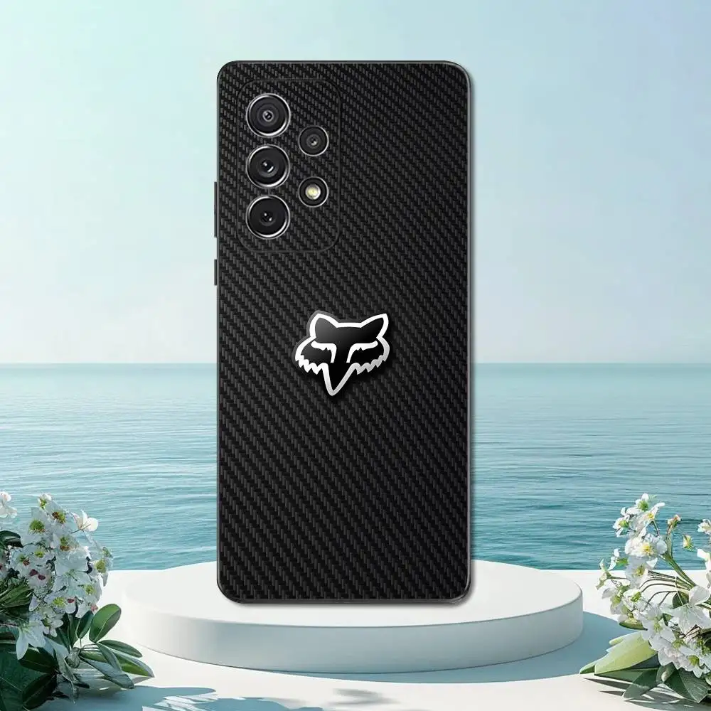 Custodia per telefono Art R-Racing F-Fox-ES cool per Samsung S22, S21, S20, S10, S9, S25, S24, S23, Ultra, FE, Plus, Lite, Cover morbida in silicone nero