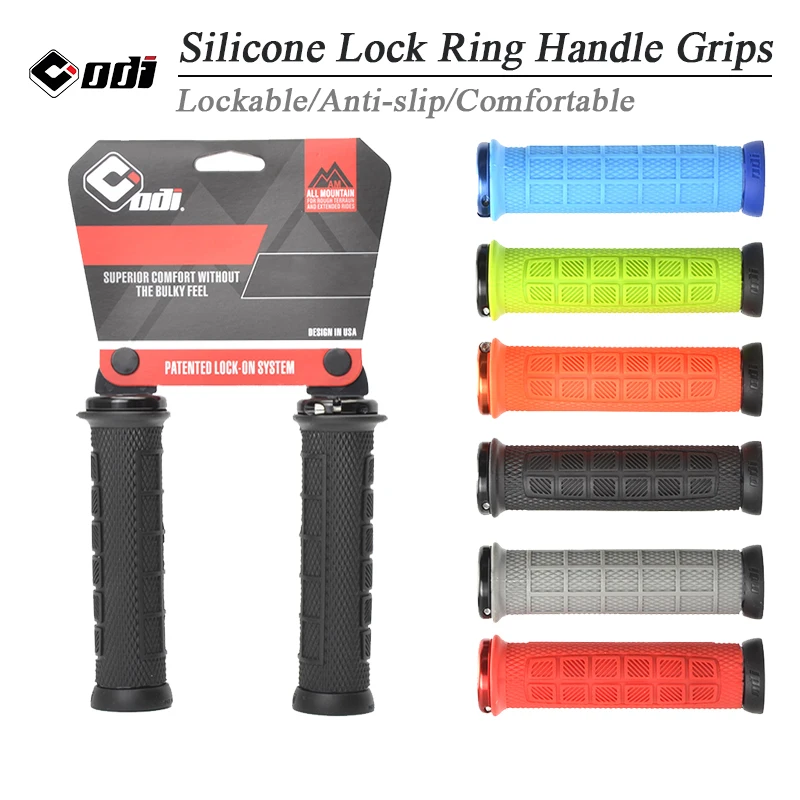 

ODI Bicycle Lock on Grips for MTB Handlebar Cover Alluminium Alloy+Silica Gel Mountain Bike Universal Downhill Grips Accessories