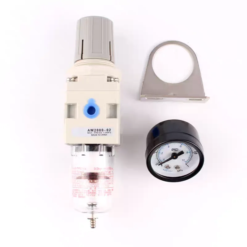 

Filtering Pressure Regulating Valve AW2000-02 Air Compressor Oil-Water Filter Air Pump Pressure Reducing Valve Pneumatic Compone
