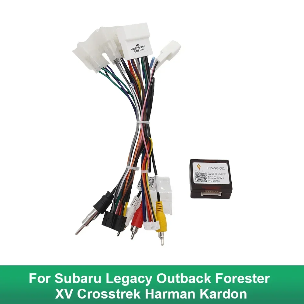 AUTODAILY 16Pin Car Wiring Harness Adapter Canbus Box For Subaru Legacy Outback Forester XV Crosstrek Harman Kardon