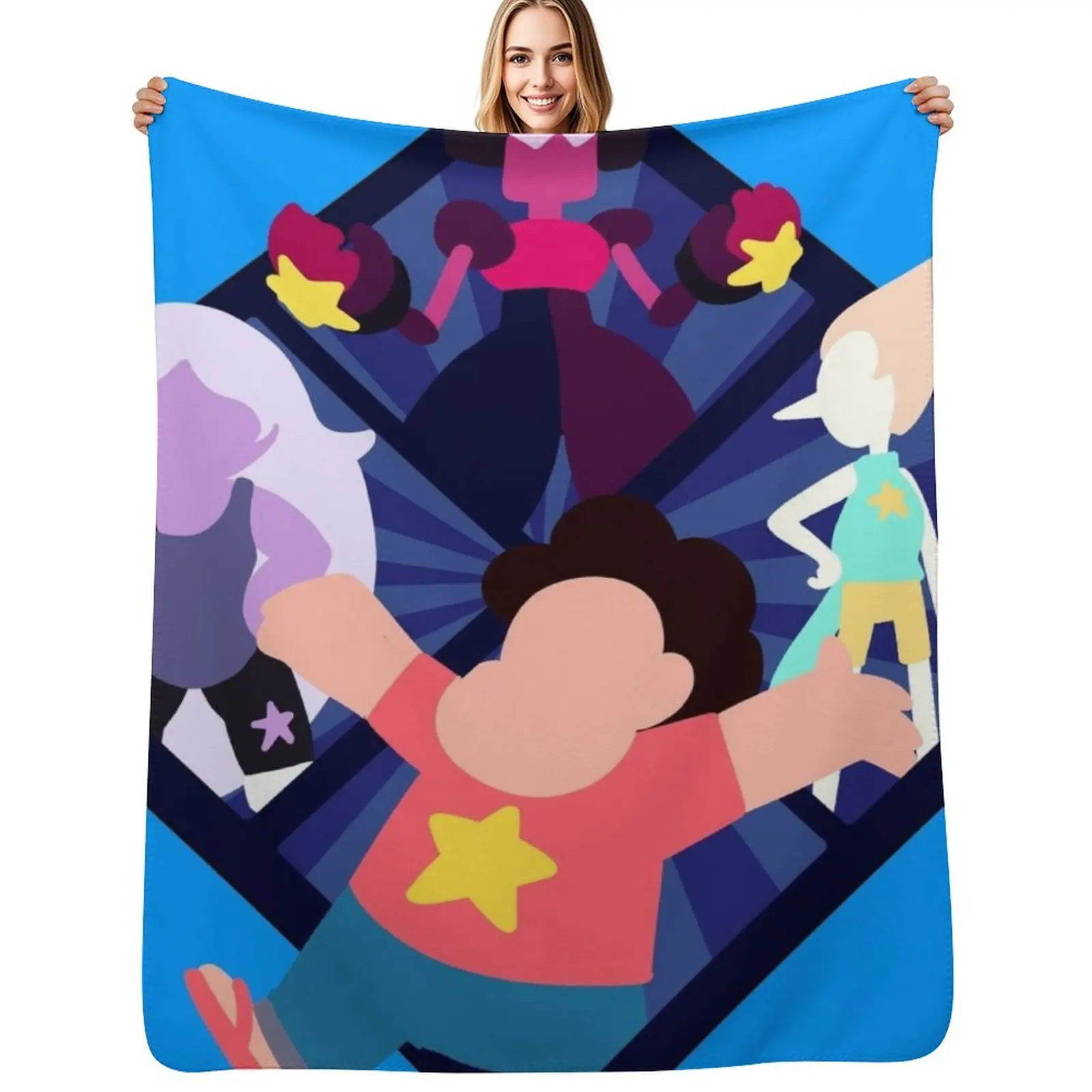 steven universe 4 Throw Blanket Camping Bed Fashionable Summer Beddings valentine gift ideas Blankets For Sofas Blankets