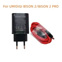 Original New UMIDIGI Bison 2 Bison2 Pro Cell Phone Adaptor Travel Charger EU Plug Adapter +Type-C USB Cable Line