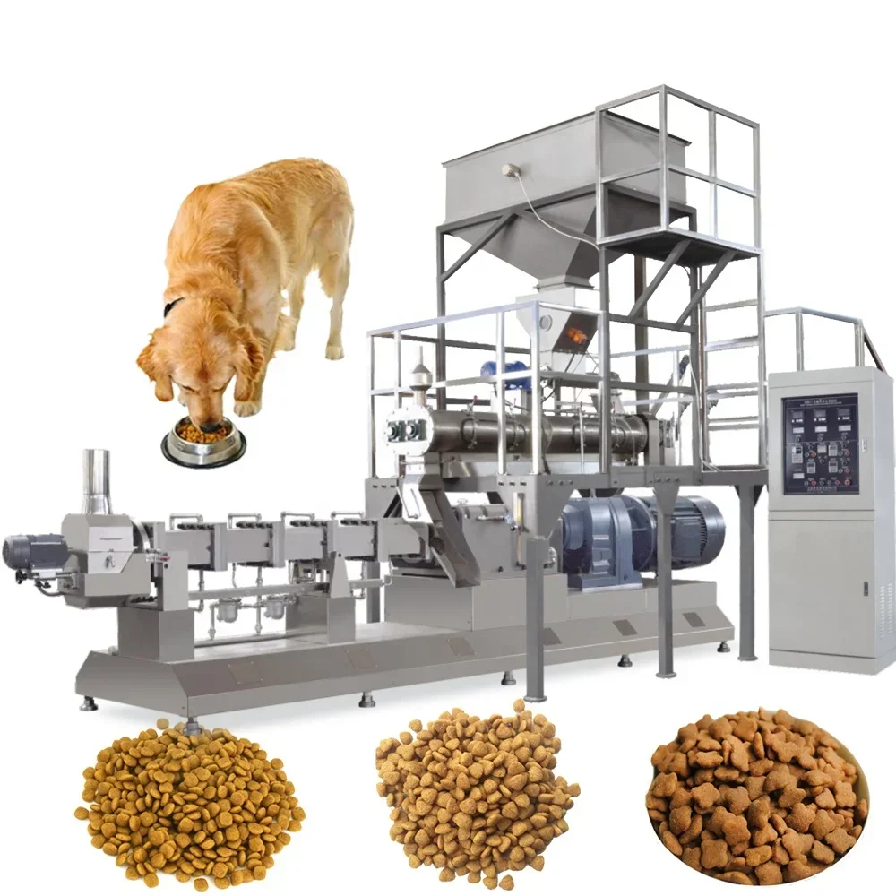 YG Pet Feed Pellet Twin Screw Extruder Dog Cat Dog Fish Feed Pellet Extrusion Processing Line