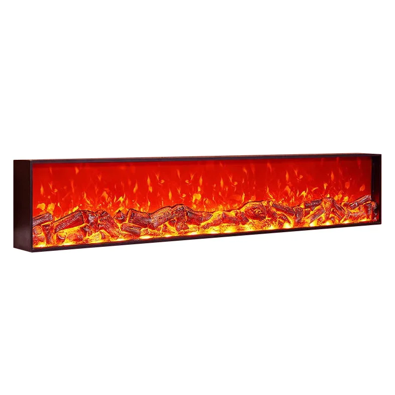 European Modern 1500W Electric Fireplace 3D Simulation Flame 4D Atomization Free-Standing for Hotels Living Rooms Wholesale