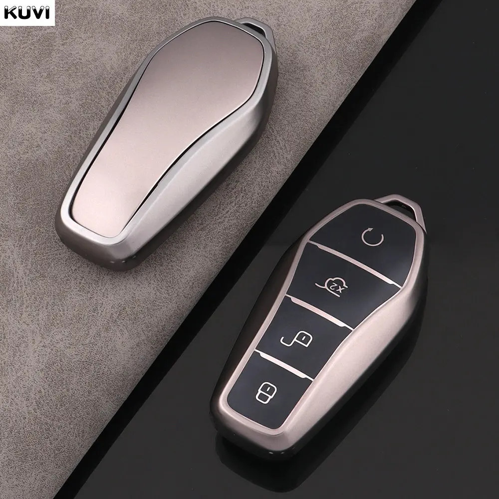 ل BYD Qin Plusdmi Atto 3 Han EV دولفين غطاء للحماية قذيفة اكسسوارات السيارات الداخلية جديد بولي TPU حافظة مفاتيح السيارة عن بعد فوب