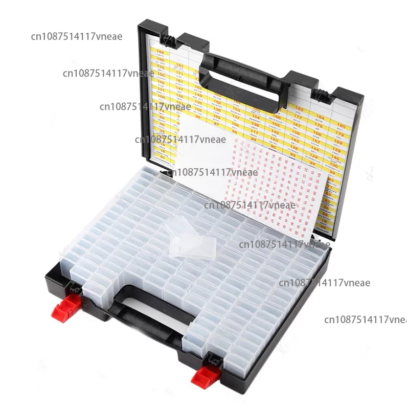 Car Key Embryo Storage Box 162 Compartments Anti-Mixing Folding Key Head Classification Storage Box Set