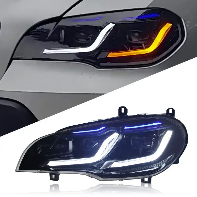 

Auto Lighting Systems Full LED Headlights For BMW X5 E70 2007-2013 Head Lights Plug And Play Front Lights For BMW E70