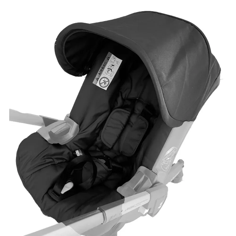 حقيبة تخزين الأم لملحقات عربة الأطفال دونا حقيبة حفاضات محمولة متوافقة مع حقيبة تخزين سوداء مقاومة للماء لعربة الأطفال