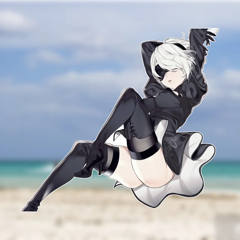 

EARLFAMILY Nier 2b Sexy Cartoon NSFW Booty Decal Windows Personality Car Sticker Motorcycle Windows Creative Anime Decoration