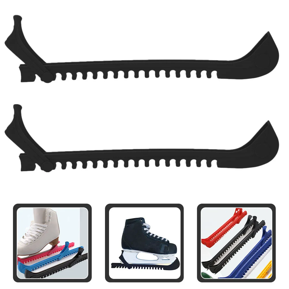 1 زوج حراس التزلج على الجليد شفرات مقاومة للاهتراء يغطي شفرات الزلاجات المحمولة أغطية حماية قطع تزلج الملحقات