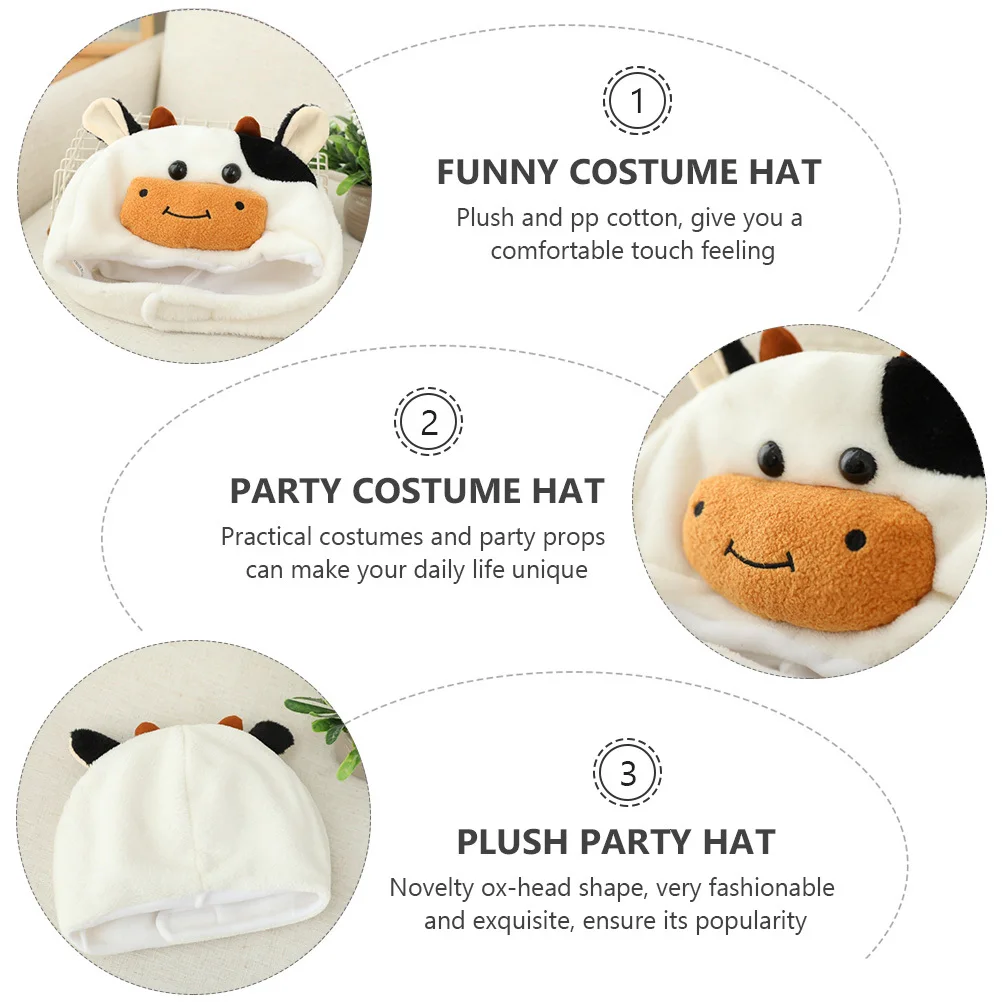 

1Pcs Novelty Ox Head Shaped Party Hat Exquisite Fashionable Costume Accessory for Halloween Carnival Christmas Cosplay Stage
