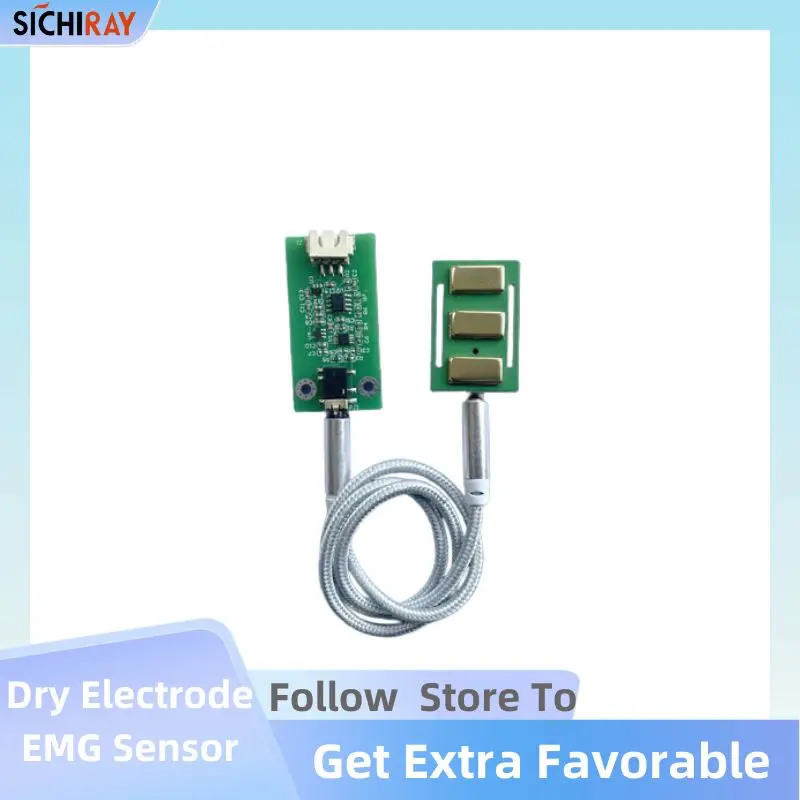 Biosensor EMG Biometrics Dry Electrode Wearable Muscle Signal Sensor Raspberry Electronics Diy Hardware Biology for Arduino