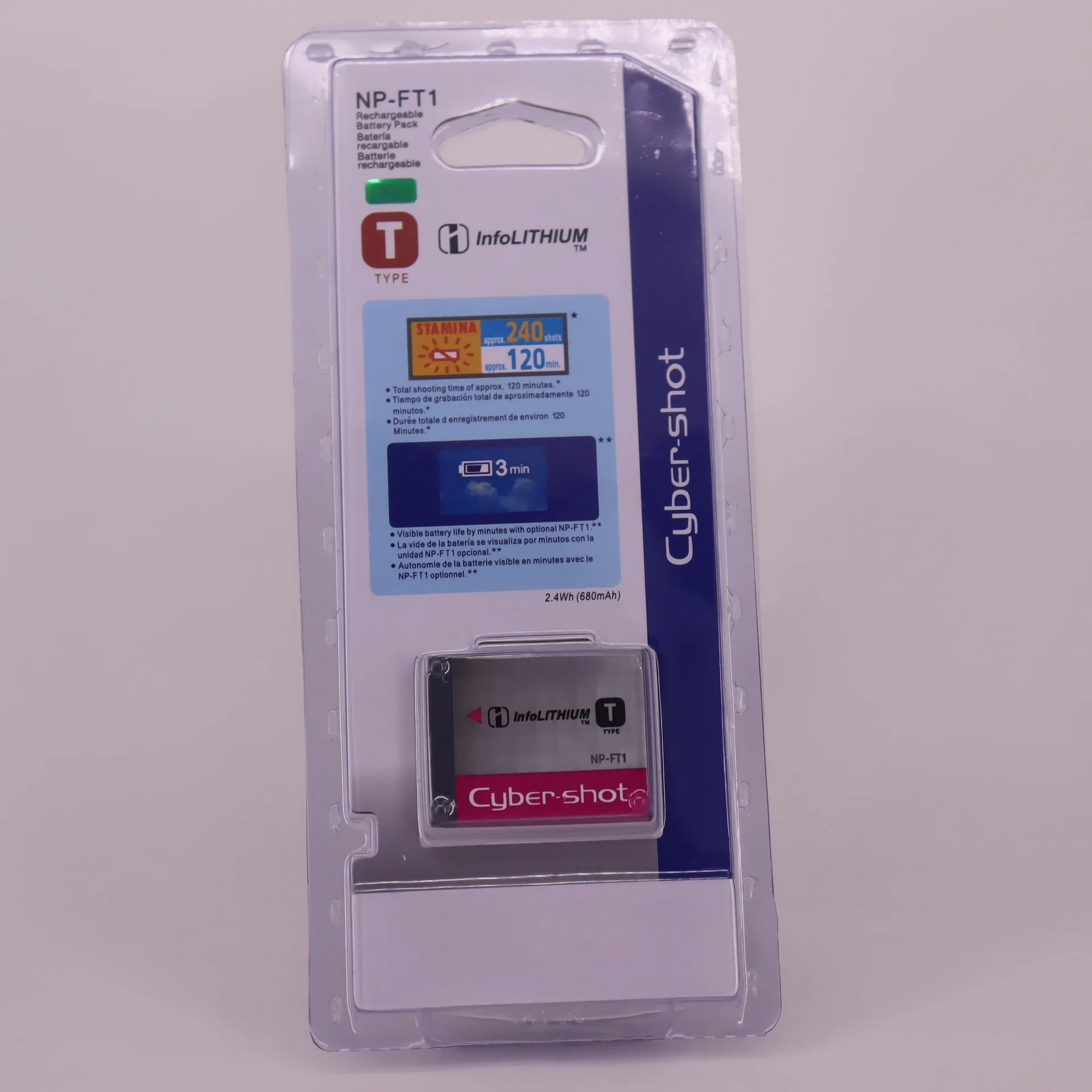 NP-FT1 Battery 680mAh Full Decode for Sony Cyber-shot DSC-T1 T2 T3 T10 T11 T20 T30 T50 Digital Camera