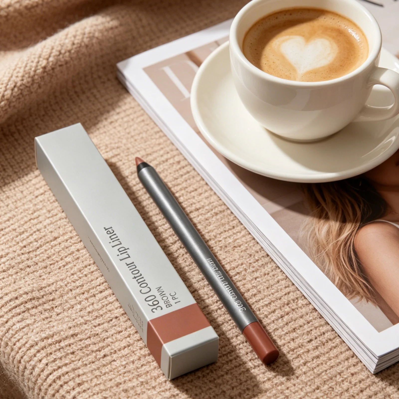 Contour Lip Liner Brown Scarlet Rose Pink Various Colors Waterproof Silky Texture Color Locking Blendable Matte Finish Lip Liner
