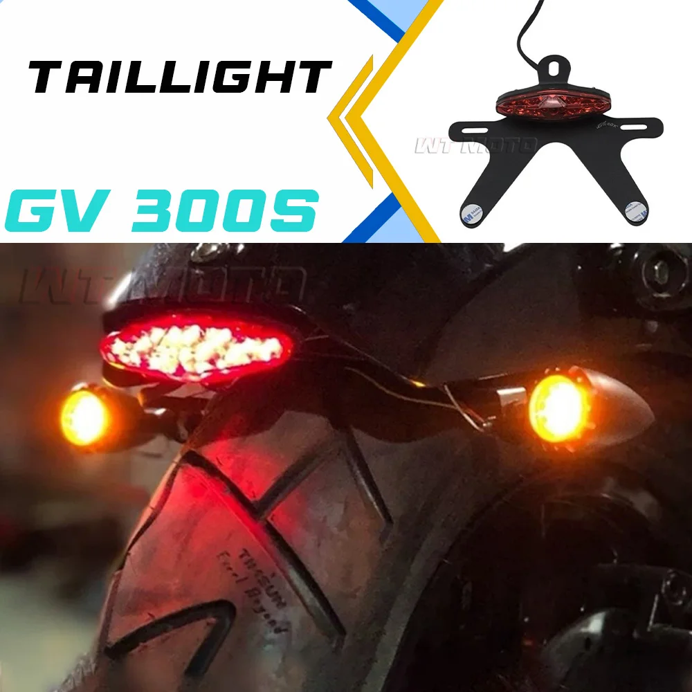 

HYOSUNG GV300S LED taillight,brake light,three-in-one rear turn signal short tail license plate holderGVS300 300 GV 300GVS GV300