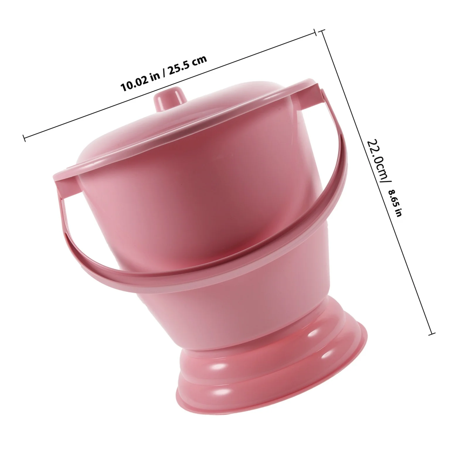 Cuchara de mano con cubierta, cubo para urinario portátil para niños mayores, uso doméstico, Base antideslizante, resistente a altas temperaturas, duradera, 1 ud.