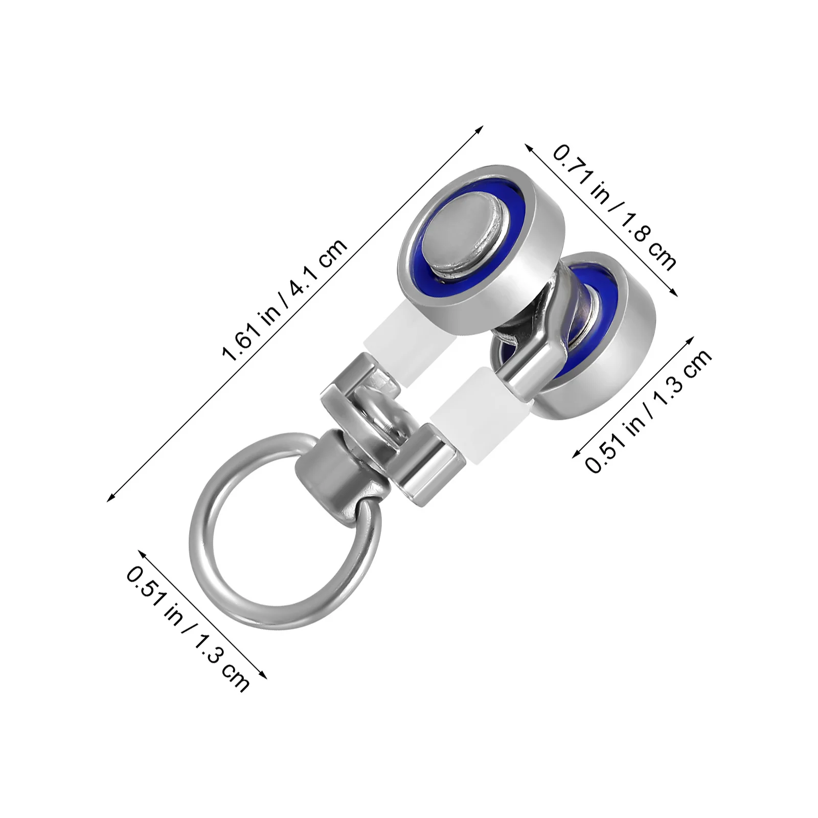 30 stuks gordijnrailrollen metalen schuifwiel zweefvliegtuigen voor plafond rail douchebaansystemen zwaar uitgevoerd glad stil