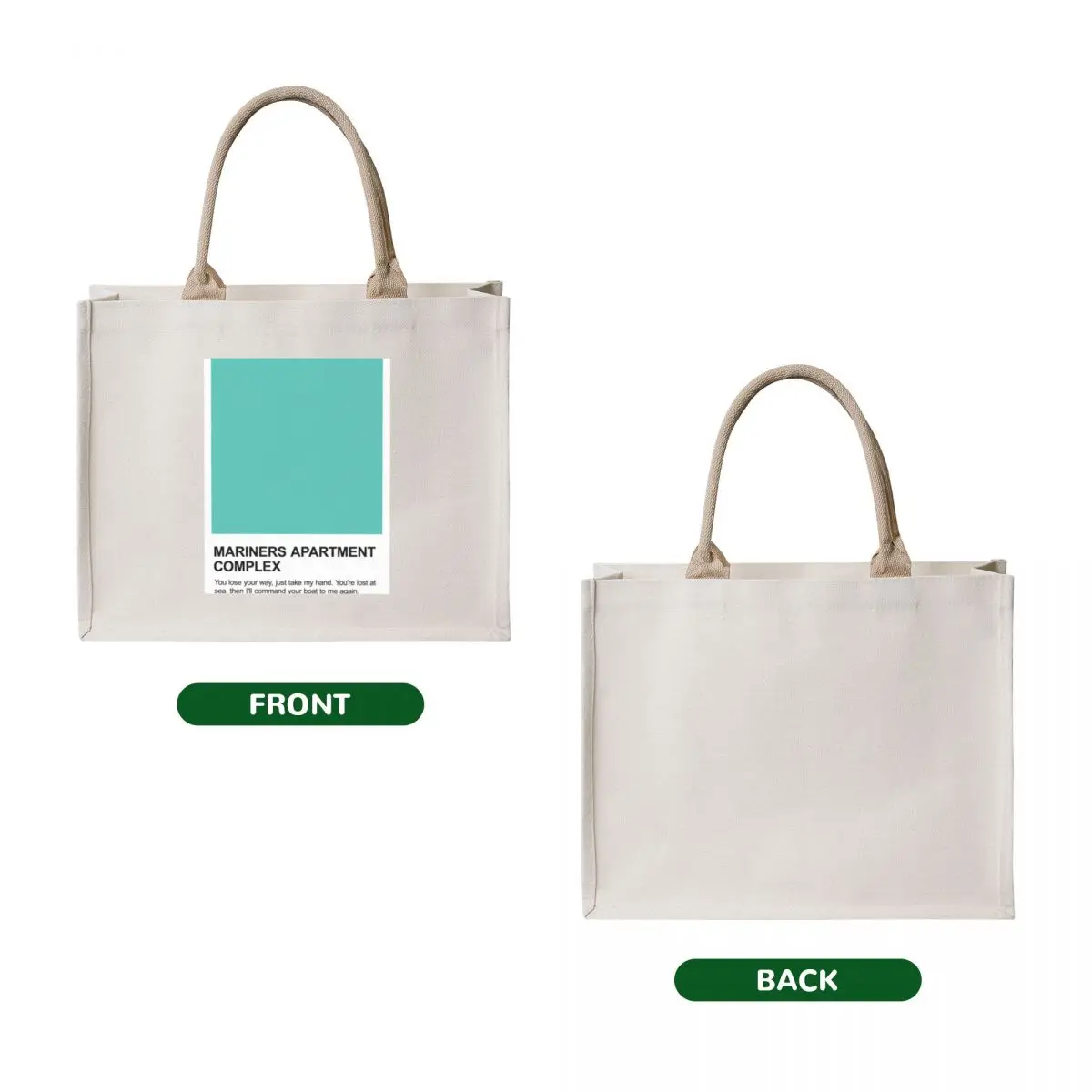 Mariners Apartment Complex Pantone Swatch Tote Bag bags woman 2025 eco bag folding tote bag men's canvas tote
