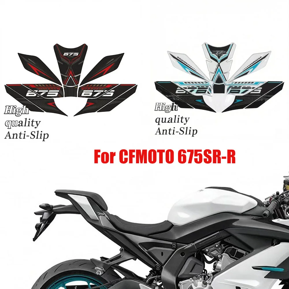 Fireblade Tank Pad Cap Grips Gas Fuel Knee Stickers Decals Protector  New For CFMOTO 675SRR 675SRR  675SR-R 675SR675 SR R 675SR